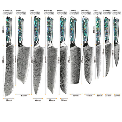 Cuchillo de Chef Damasco G10 de 67 Capas - Image 28