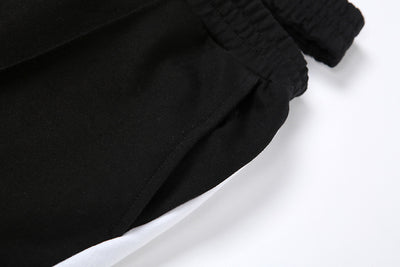 Pantalones Deportivos Sueltos de Contraste - Diseño Versátil para Mujer - Image 12