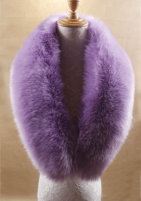 Chal con Cuello de Piel Sintética de Zorro para Mujer - Abrigo Elegante Otoño - Image 4