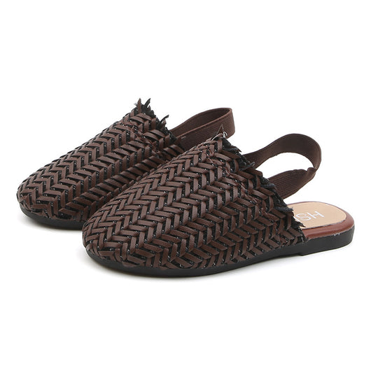 Sandalias Tejidas Retro Estilo Coreano - Comodidad Casual para Niña - Image 4