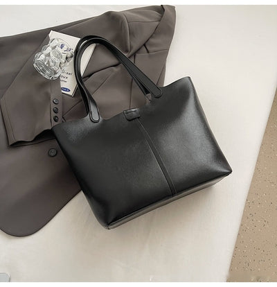 Bolsa Tote Retro Texturizada de Gran Capacidad para el Hombro - Image 9