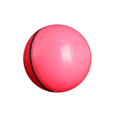 Mint green plastic toy ball for cats, featuring a visible seam and a circular indentation, possibly a charging port. - Image 3