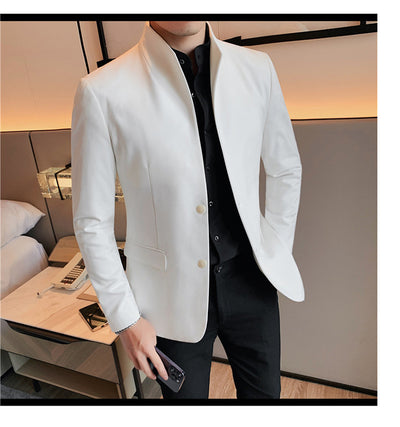 Blazer Slim Fit Ruoshuai para Hombre - Chaqueta Casual de Otoño - Image 24