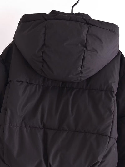 Chaqueta Acolchada Suelta con Cuello Parado - Algodón Premium - Image 13