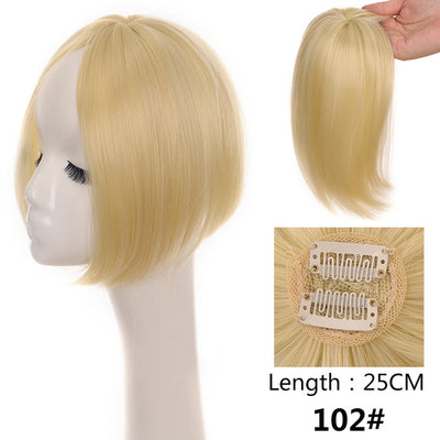 Peluca Mujer Cabello Liso Raya Central con Flequillo Lateral - Sistema de Dos Clips - Image 23