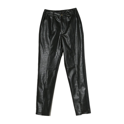 Pantalones Largos Cintura Alta con Tobillo Entallado para Mujer - Image 7