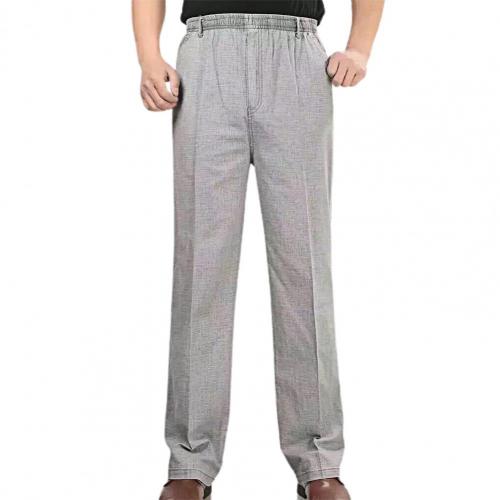 Pantalones Casuales de Cintura Alta Elástica para Adultos Mayores