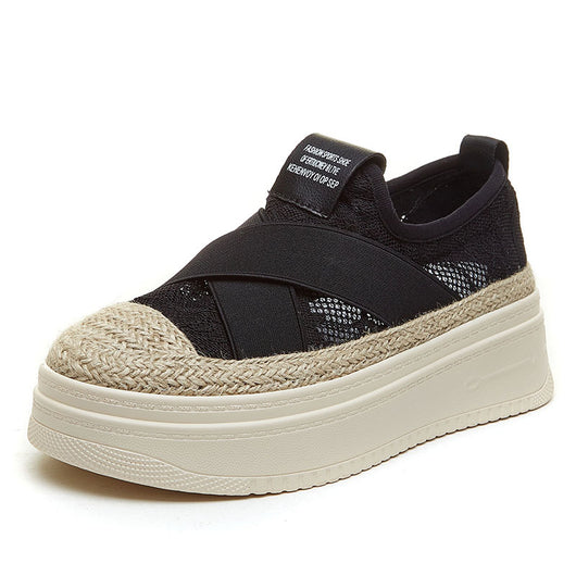 Mocasín Slip-On con Plataforma y Malla Transpirable - Image 5