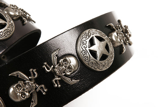 Cinturón de Cuero Unisex con Remaches - Estilo Versátil para Hombre y Mujer - Image 10