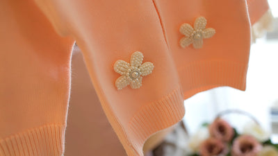 Cardigan Floral para Niñas con Escote en V - Image 9