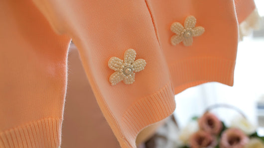 Cardigan Floral para Niñas con Escote en V - Image 9