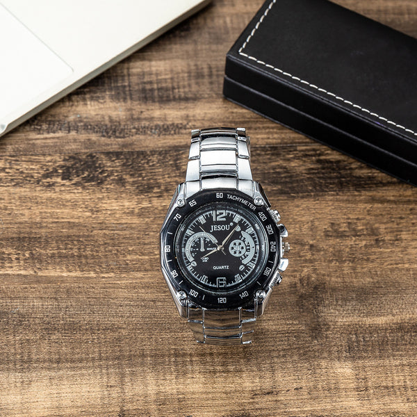 Reloj de Pulsera Acero Inoxidable con Set de Brazaletes - Estilo Moderno