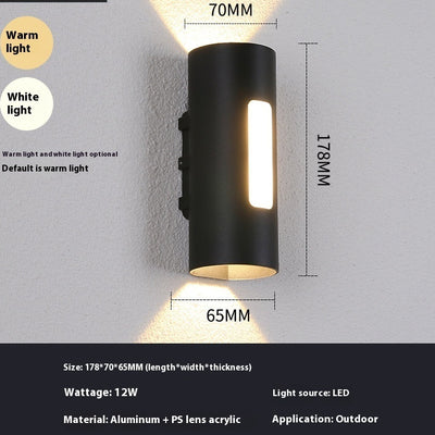 Lámpara LED Exterior Doble Cabezal con Luz Ascendente y Descendente - Image 5