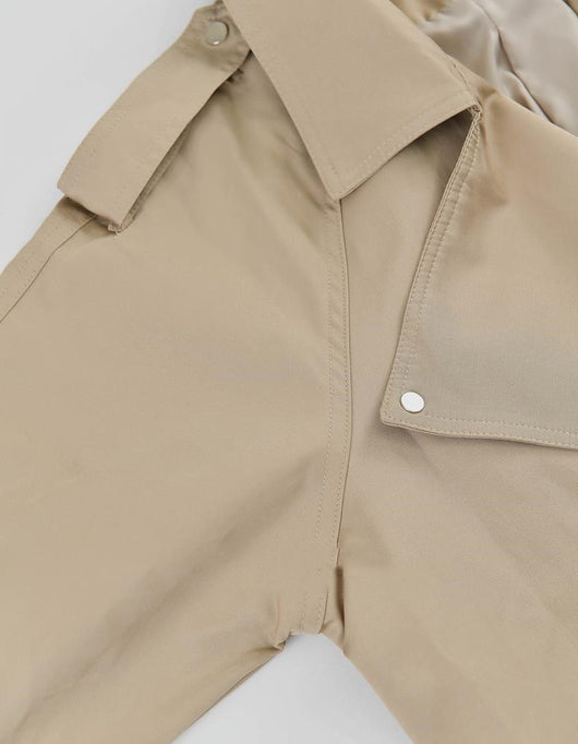 Gabardina Larga Caqui Estilo Británico para Mujer - Elegancia Versátil - Image 2