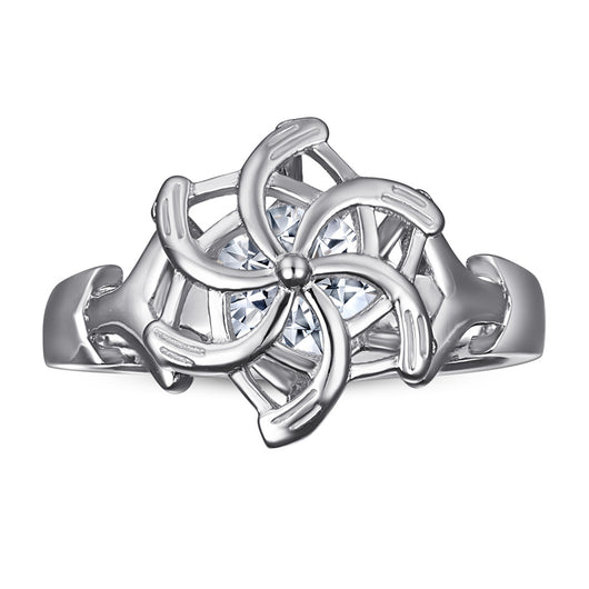 Anillo de Diamante Simulado Personalizado - Estilo Europeo y Americano - Image 11