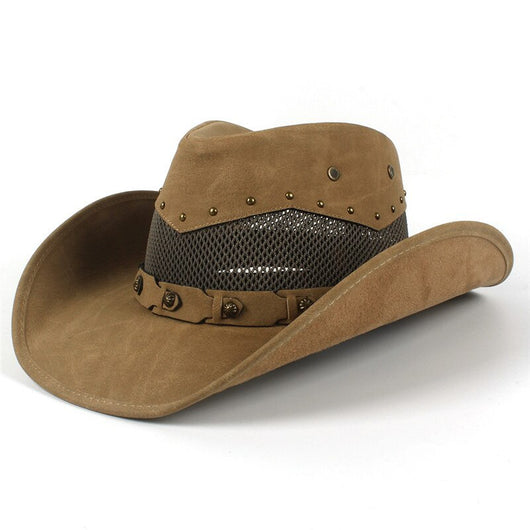 Sombrero Vaquero Western de Primavera Verano Verde con Ala Grande - Image 5