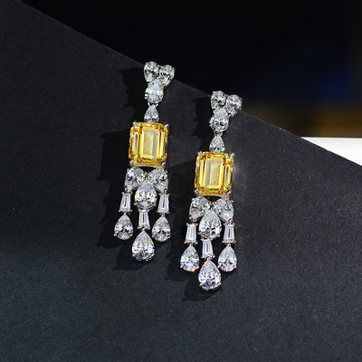 Aretes Geométricos Diamante Vintage para Mujer - Image 10