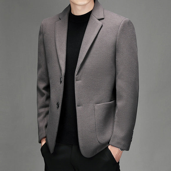 Casaco de Lã Masculino - Elegância Outonal e de Inverno