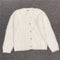 Cardigan Tejido para Mujer Escote V Botones Simples