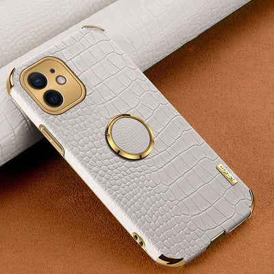 Funda Teléfono Cuero 6D con Acabado Plateado y Patrón - Image 10