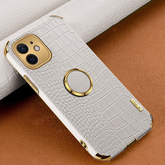 Funda Teléfono Cuero 6D con Acabado Plateado y Patrón - Image 10