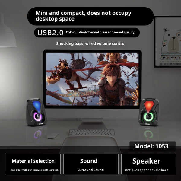 Minialtavoz de Escritorio para PC con Sonido Envolvente