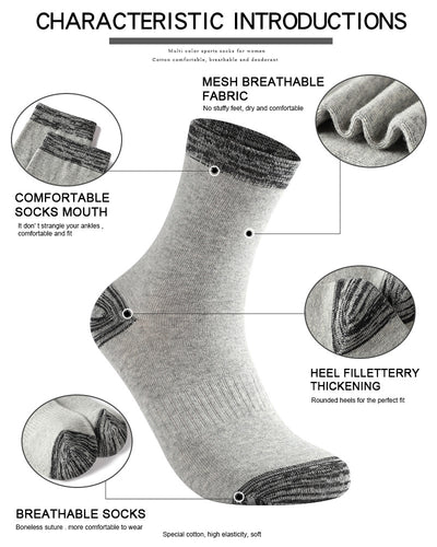 Calcetines Deportivos de Algodón Absorbentes para Correr en Otoño e Invierno - Image 13