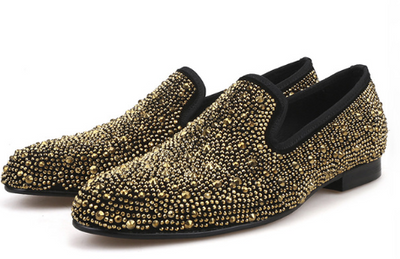 Zapatos Casuales Lefu para Hombre con Suela de Diamante Dorado y Cuero Abrasivo Negro - Image 11
