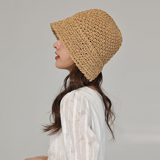 Gorro Cubo Calado Tejido para Mujer - Diseño Japonés Minimalista - Image 7