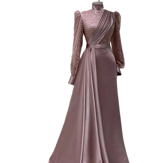 Traje de Dos Piezas Elegante con Cuello de Pie y Mangas Desmontables para Eventos - Image 9