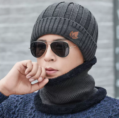 Gorro de Lana Grueso Tejido con Forro Polar para Hombre - Image 18
