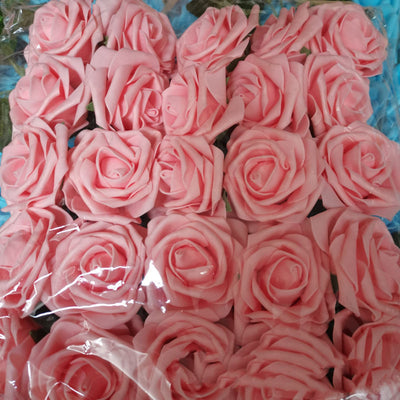 Rosas de Espuma PE con Tallo y Hojas - 25 Flores Decorativas para Bodas y San Valentín - Image 45