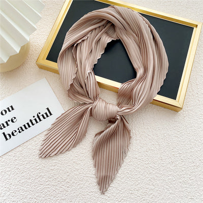 Pañuelo Plisado de Color Liso para Mujer - Image 13