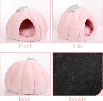 Casa Cueva para Gatos Rosa con Cojín Removible - Cama Refugio Suave - Image 6