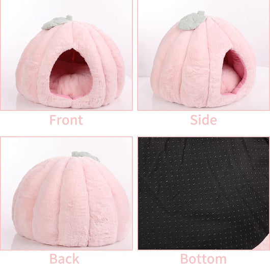 Casa Cueva para Gatos Rosa con Cojín Removible - Cama Refugio Suave - Image 6