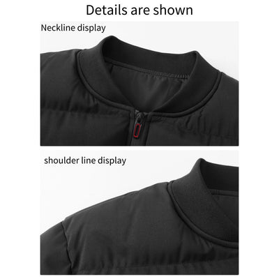 Chaqueta de Algodón con Cuello Tipo Baseball para Hombre - Image 3