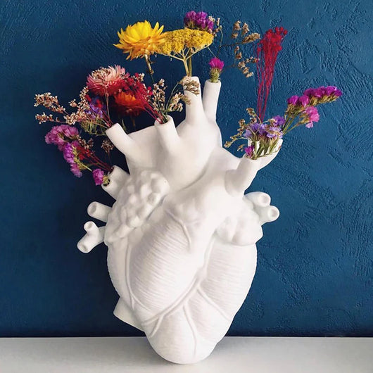 Florero Decorativo en Forma de Corazón, Estilo Nórdico, Escultura de Cerámica para el Hogar - Image 23