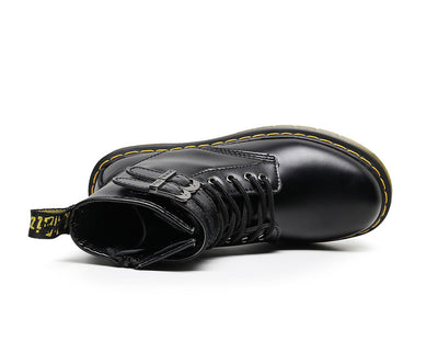 Botas Motociclistas de Cuero para Mujer Estilo Británico - Image 9