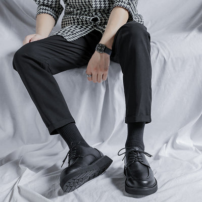 Zapatos de Cuero Casual para Hombre con Suela Gruesa - Estilo Ejecutivo Moderno - Image 13
