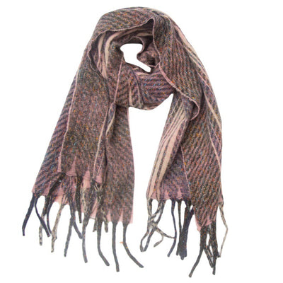 Bufanda de Cuadros Unisex con Flecos Estilo Europeo y Americano - Image 6