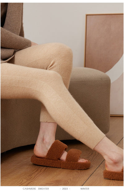 Leggings Térmicos Cintura Alta de Cachemira - Ajuste Slim Cómodo - Image 24