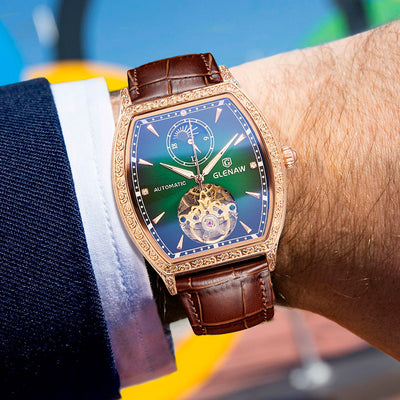 Reloj Mecánico Automático Impermeable con Esfera Luminosa de Cuero - Image 12