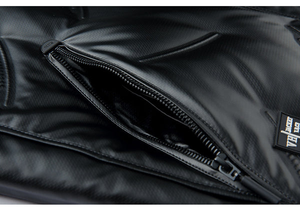 Chaqueta Impermeable con Plumón y Cuello de Lana para Hombre