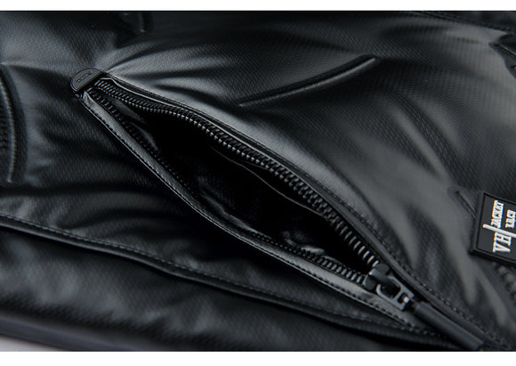 Chaqueta Impermeable con Plumón y Cuello de Lana para Hombre