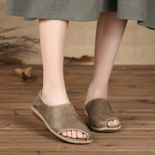 Sandalias de Cuero Artesanales para Mujer con Diseño de Pez - Image 11