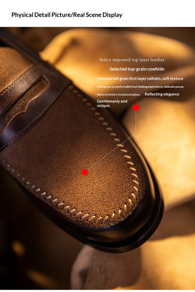 Mocasines de Cuero Genuino para Hombre - Elegancia Formal y Casual - Image 18