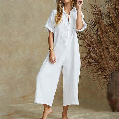Jumpsuit Corto Elegante de Manga Corta para Mujer - Image 13