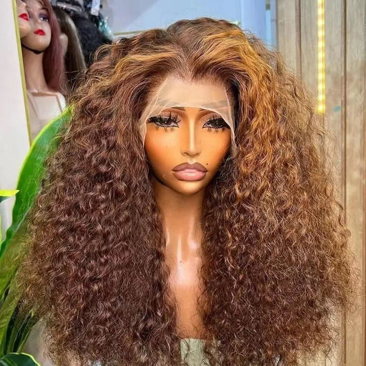 Peluca Afro Rizada Largo Medio - Cabello Voluminoso Natural