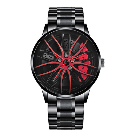Reloj de Cuarzo Impermeable con Ruedas de Acero Inoxidable para Hombre - Image 15