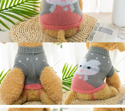 Suéteres Tejidos para Mascotas - Ropa de Otoño e Invierno para Bichón Frisé y Corgi - Image 18